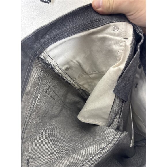 Naked & Famous Selvedge Denim Jeans Gray Raw Denim Men’s 30x35 - Picture 7 of 8
